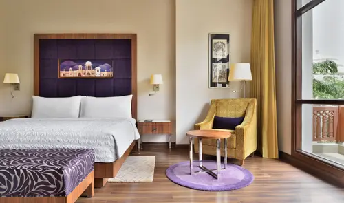 Le Méridien Jaipur Resort & Spa - Rooms - 377 Sqft 35 Sqmt Swimming Pool View King Bed 59