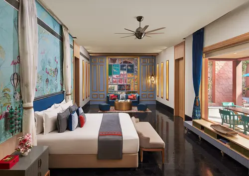 Taj Devi Ratn Resort & Spa, Jaipur - Rooms - 1894 Sqft 176 Sqmt Swimming Pool View King Bed 2