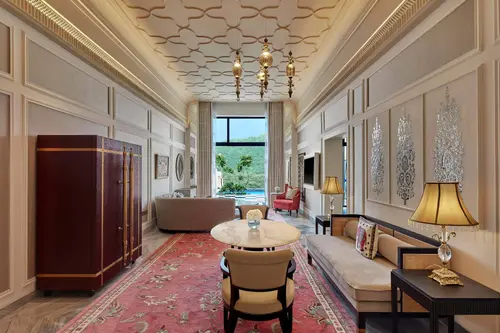 Fairmont Udaipur - Rooms - 1194 Sqft 111 Sqmt Swimming Pool View King Bed 3