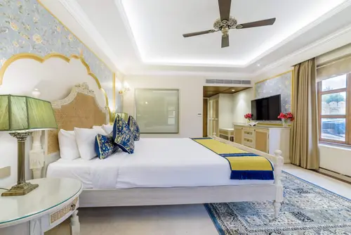 Fort Rajwada, Jaisalmer - Rooms - 375 Sqft 35 Sqmt Garden View King Bed 64