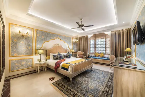 Fort Rajwada, Jaisalmer - Rooms - 375 Sqft 35 Sqmt Garden View King Bed 65