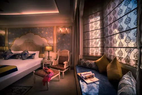 Fort Rajwada, Jaisalmer - Rooms - 375 Sqft 35 Sqmt Garden View King Bed 72