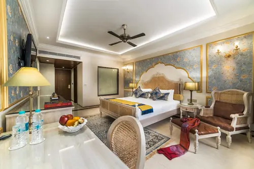 Fort Rajwada, Jaisalmer - Rooms - 375 Sqft 35 Sqmt Garden View King Bed 76