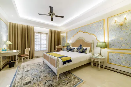 Fort Rajwada, Jaisalmer - Rooms - 375 Sqft 35 Sqmt Garden View King Bed 77