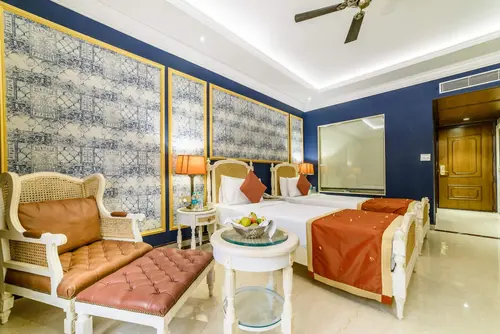 Fort Rajwada, Jaisalmer - Rooms - 375 Sqft 35 Sqmt Garden View Single Beds 6