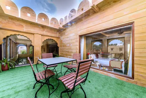 Fort Rajwada, Jaisalmer - Rooms - 575 Sqft 53 Sqmt Courtyard View King Bed 33