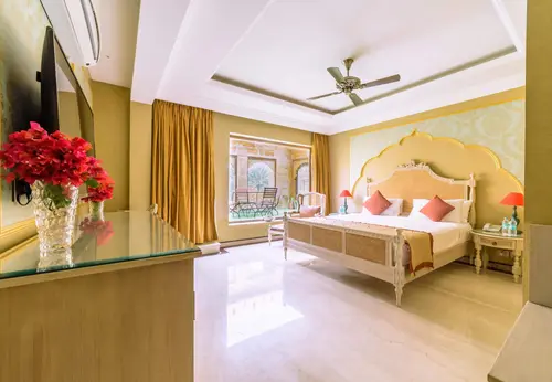 Fort Rajwada, Jaisalmer - Rooms - 575 Sqft 53 Sqmt Courtyard View King Bed 35