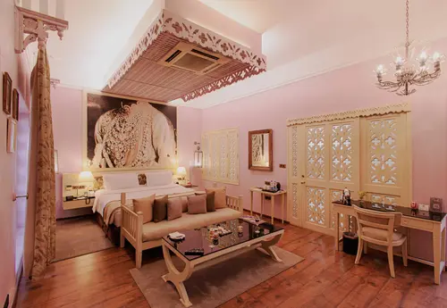 Ajit Bhawan Palace, Jodhpur - Rooms - 667 Sqft 62 Sqmt Swimming Pool View King Bed 25
