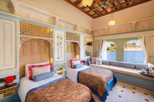 Taj Lake Palace, Udaipur - Rooms - 377 Sqft 35 Sqmt Lake View Single Beds 74