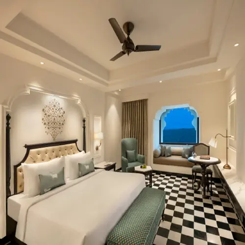 Aurika, Udaipur - Luxury by Lemon Tree Hotels - Rooms - 355 Sqft 33 Sqmt Mountainhill View King Bed 1