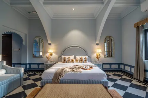 Daulatgarh Resort & Spa, Udaipur - Rooms - 400 Sqft 37 Sqmt Garden View King Bed 11