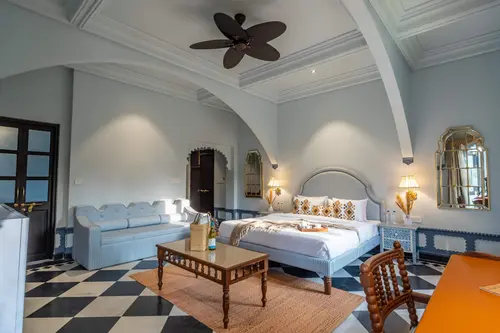 Daulatgarh Resort & Spa, Udaipur - Rooms - 400 Sqft 37 Sqmt Garden View King Bed 7