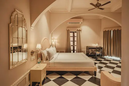 Daulatgarh Resort & Spa, Udaipur - Rooms - 500 Sqft 46 Sqmt Swimming Pool View Double Bed 2