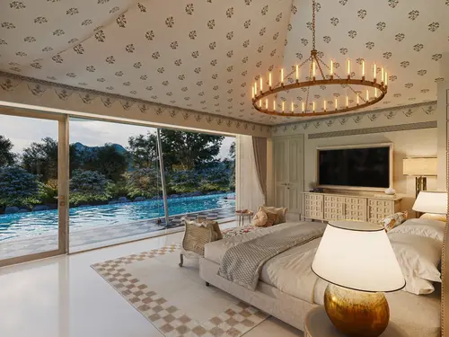 Taj Aravalli Resort & Spa, Udaipur - Rooms - 1399 Sqft 130 Sqmt Mountainhill View King Bed 12