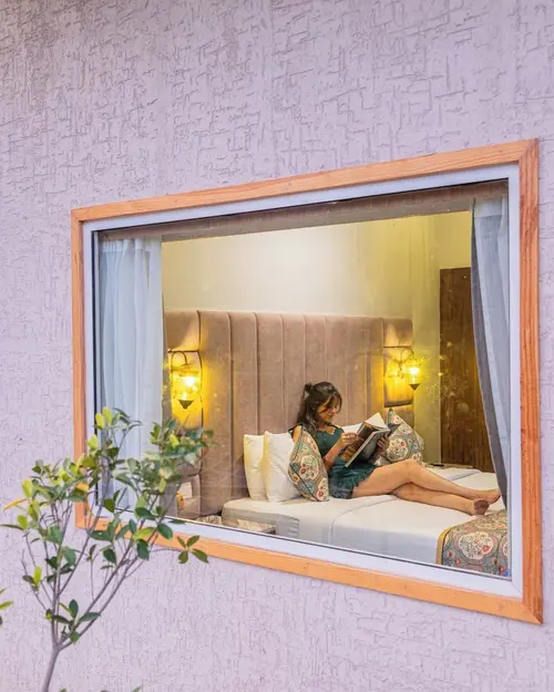 Bamboo Saa Resort & Spa, Udaipur - Rooms - 340 Sqft 32 Sqmt Mountain View Double Bed 40