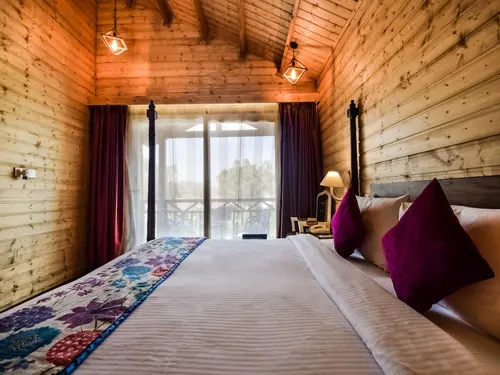 Bamboo Saa Resort & Spa, Udaipur - Rooms - 340 Sqft 32 Sqmt Mountain View King Bed 24