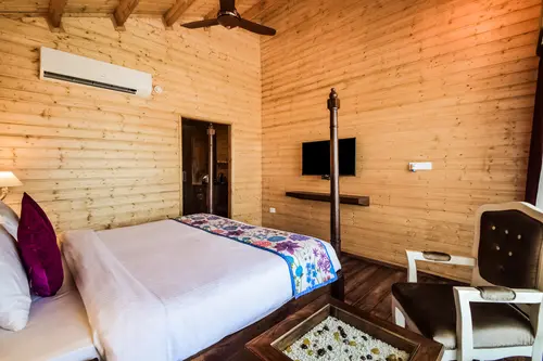 Bamboo Saa Resort & Spa, Udaipur - Rooms - 340 Sqft 32 Sqmt Mountain View King Bed 29