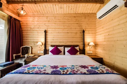 Bamboo Saa Resort & Spa, Udaipur - Rooms - 340 Sqft 32 Sqmt Mountain View King Bed 31