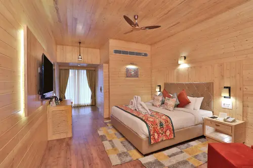 Bamboo Saa Resort & Spa, Udaipur - Rooms - 450 Sqft 42 Sqmt Mountainhill View King Bed 85