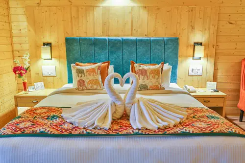 Bamboo Saa Resort & Spa, Udaipur - Rooms - 450 Sqft 42 Sqmt Mountainhill View King Bed 89
