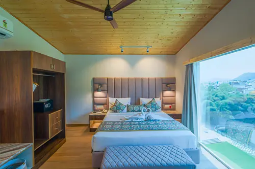 Bamboo Saa Resort & Spa, Udaipur - Rooms - 925 Sqft 86 Sqmt Garden View Double Beds 101