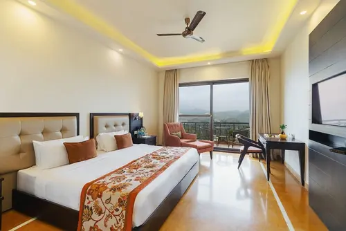 Mahua Bagh Resort, Kumbhalgarh - Rooms - 350 Sqft 33 Sqmt Mountain View King Bed 16