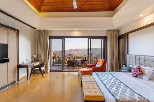 Mahua Bagh Resort, Kumbhalgarh - Rooms - 900 Sqft 84 Sqmt Mountain View King Bed 10