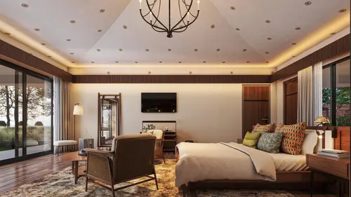 Alila Fort Bishangarh - Rooms - 1001 Sqft 93 Sqmt Mountainhill View King Bed 42