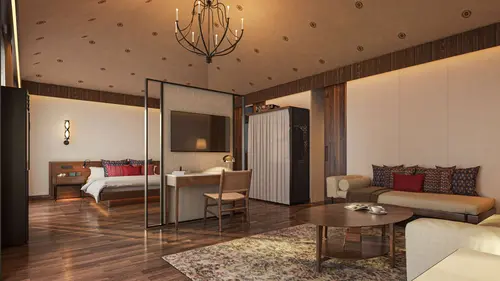 Alila Fort Bishangarh - Rooms - 667 Sqft 62 Sqmt Mountainhill View King Bed 1