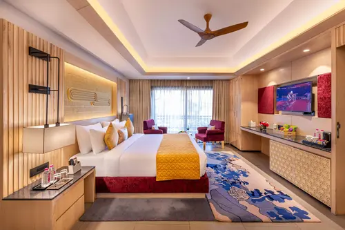 Ananta Spa & Resort Jaipur - Rooms - 650 Sqft 60 Sqmt Mountain View King Bed 1