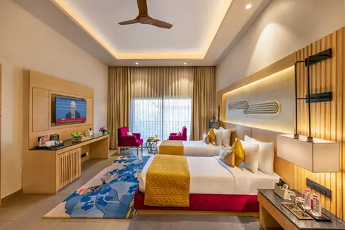 Ananta Spa & Resort Jaipur - Rooms - 650 Sqft 60 Sqmt Mountain View Single Beds 3