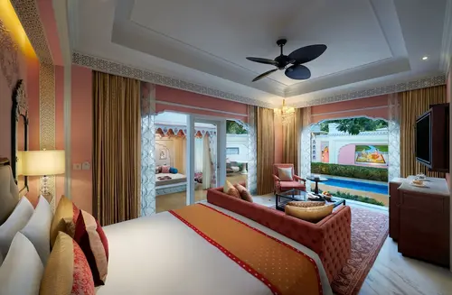 The Leela Palace Jaipur - Rooms - 1238 Sqft 115 Sqmt Swimming Pool View Kingbed 31